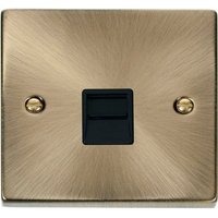 Antique Brass Secondary Telephone Single Socket - Antique Brass