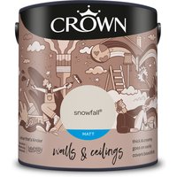 Crown Matt Breatheasy Emulsion Paint - Snowfall