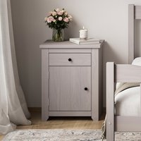Havana Washed Bedside Cabinet - Grey