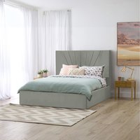 Flora Storage Bed - Grey / King