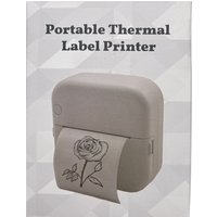 Portable Thermal Label Printer - Grey