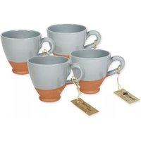 Rustic Pastel Half Dipped Everyday Drink Cups - Grey