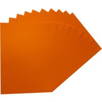 Pack of 100 75gsm Coloured Paper Sheets - Orange / A5