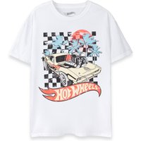 Hot Wheels Sunset Adult Short Sleeved T-Shirt - White / XX-Large