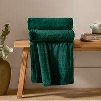 Harrow Fleece Throw - Emerald