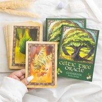 Celtic Tree Oracle Cards Divination Deck Guidebook - Multi