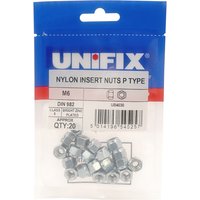 Unifix Class 8 Nylon Insert Nuts P Type DIN 982 BZP - M12 - UBNIPMS12 - Grey
