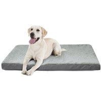 Extra thick memory foam pet bed - Grey / 120cm