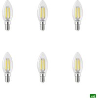 Sylvania ToLEDo Platinum RT LED Filament Candle Light Bulb E14 - Transparent