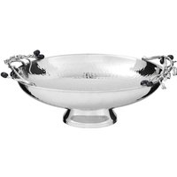 Vertex Copper Finish Wide Fruit Basket - Silver
