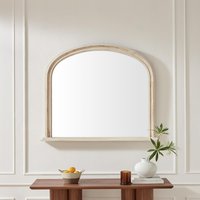 Cecily Wood Large 110x90 Overmantle Arch Mirror - White