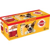 Pedigree, Pack of 40 Pedigree Vital Protection Meat Selection Jelly Pouches Pedigree, Pack of 40 Pedigree Vital Protection Meat Selection Jelly Pouches