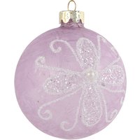 Opulent Charm, Frosted Purple Pearl Bauble - Purple Opulent Charm, Frosted Purple Pearl Bauble - Purple