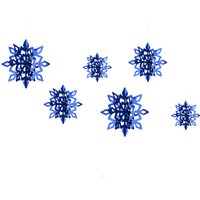 Christmas 3D String Snowflakes - Blue