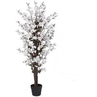 Artificial White Blossom Tree - White
