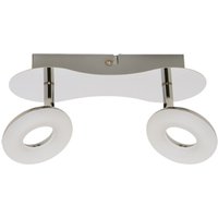 CGC AVA Chrome Twin Bar Adjustable Ceiling LED Spotlights - Chrome