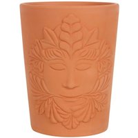 Green Goddess Terracotta Plant Pot - Brown