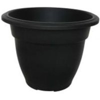 38cm Black Round Bell Plant Pot Flower Planter Plastic Garden Pot - Black / 1