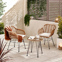 Bistro Set - Belize Garden Rattan Set - Beige