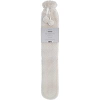 Long Popcorn Hot Water Bottle - Beige