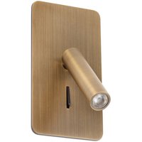 Suau Integrated LED Reading Light Wall Light - Bronze / Steel
