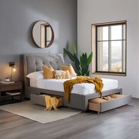 Birlea Shelby Bed - Grey / Double