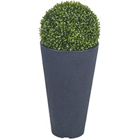 Elegant Tall Garden Planters - Charcoal / 43cm / 28cm