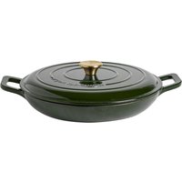 Shallow Cast Iron Casserole Dish - 2.3L - Green