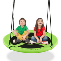 Kids Flying Saucer Tree Swing - Green