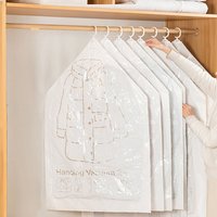 Set of 5 Hanging Storage Vacuum Bags - Transparent