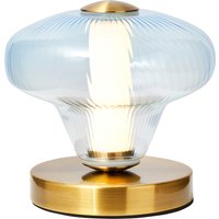 Visconte Elias LED Glass Table Lamp - Satin Brass