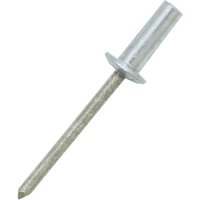 Jrp Riveting Products 4.8 x 9.5mm Aluminium, A2 Stainless Steel Dome Head Rivets JRPASSDS4809 Box of - Grey