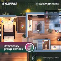 Sylvania Smart Lamps Smart LED Candle Light Bulb E14 470 Lumens WiFi Tuneable Wh - White