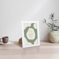 Hawthorn Wooden Plain Photo Frame - White / A4