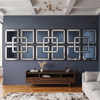Pack Of 3 Square Mirrored Wall Art