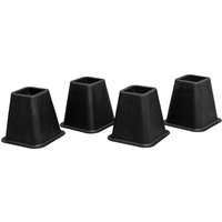 Economy Furniture Raisers 4 Pack - Black