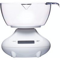 KitchenCraft Digital Add n Weigh Scales 1kg (3.5lbs), Display Boxed - White