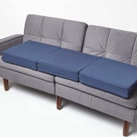 Cotton Orthopaedic Foam Booster Cushion - Navy / 150cm