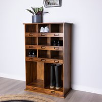 Charnwood Large Shoe and Boot Locker - Black, Brown
