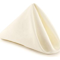 Cotton Polyester Dinning Table Napkins - Ivory / 1