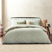 Barton Gingham Check Duvet Cover Set - Forest / Superking