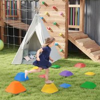 AIYAPLAY Stepping Stones for Kids Balance Stepping Stones - Red / 19cm