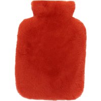 Natural Sheepskin Hot Water Bottle Cover - 2L - Orange