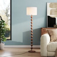 Lifeideas Floor Lamp with Beaded-Style Stand - Brown