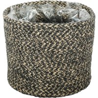 Rustic Jute Rope Basket Planter - H14 x W16cm / 16cm