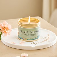 Natural Soy Wax Travel Candle in Tin - Fuzzy Kiwi Fruit