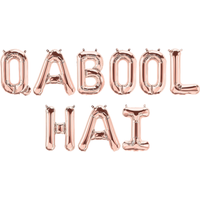 Qabool Hai Foil Balloons - Pink