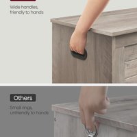 VASAGLE Shoe Bench Storage Chest - Brown