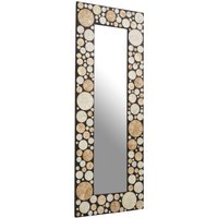 Valis Champagne Rounded Wall Mirror - Gold