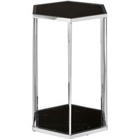Piermount Black And Silver End Table - Silver